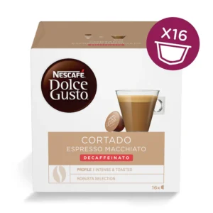 Nescafe Dolce Gusto Cortado Decaffeinated 16 Capsules