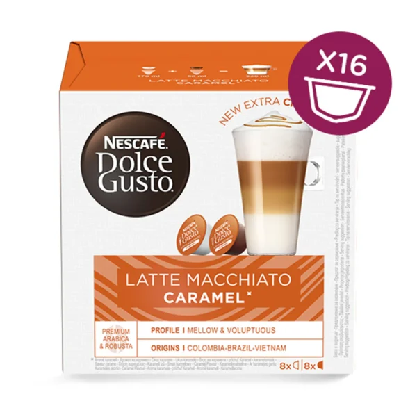 Nescafe Dolce Gusto Latte Macchiato Caramel - 16 Capsules