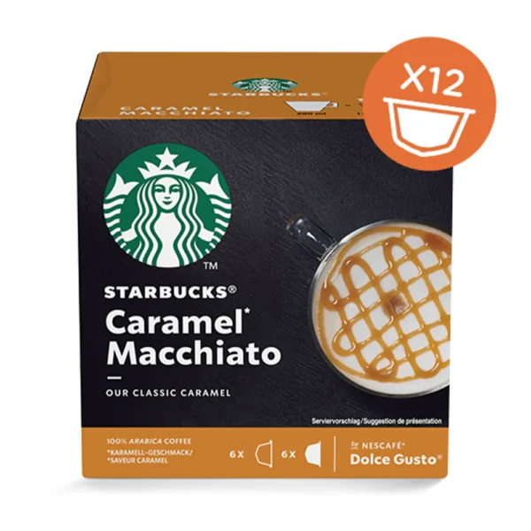 Starbucks Dolce Gusto Compatible Latte Macchiato Caramel Pods